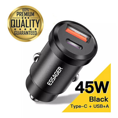 Turbo Cargador Carro USB Carga Rápida 45w PD3.0/QC4.0 - Imagen 4