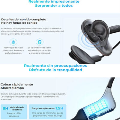 Audifonos conduccion osea, bc01, audio lenovo, ventas al por mayor.