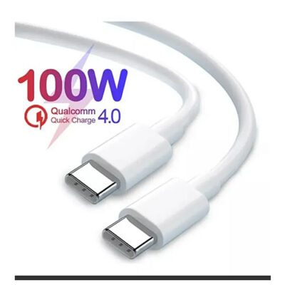 Cable Carga 5 Amp USB C X C Ultra Rápida 100w / 1mts - Imagen 3